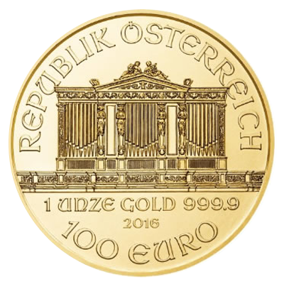 Moneda de la Filarmónica de Viena - 100 EURO Nennwert