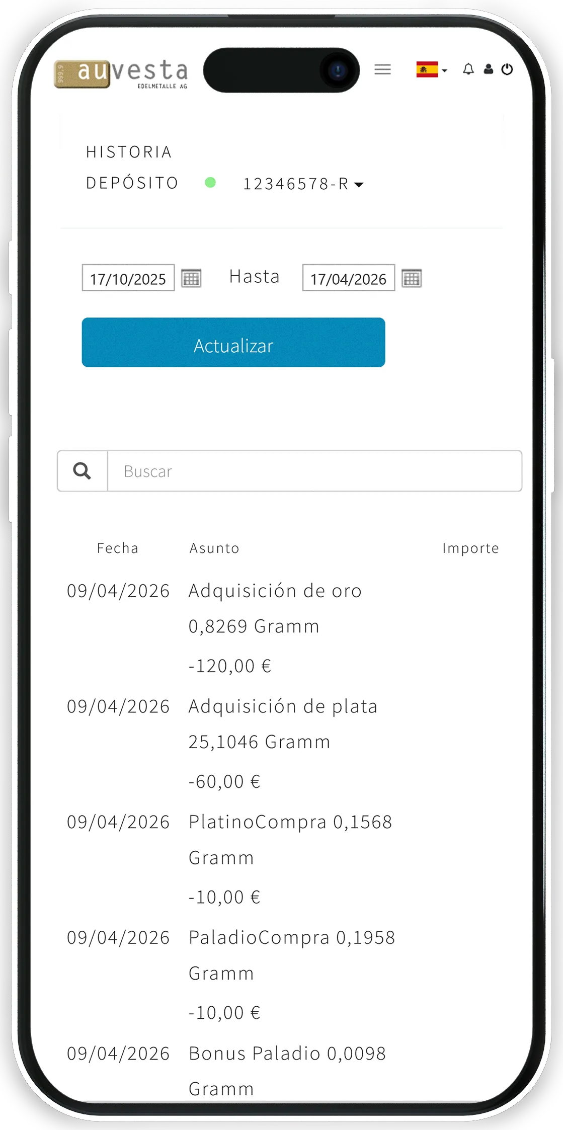 Compras - Por cada compra se genera una liquidación